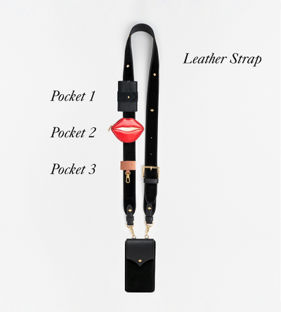ANY DI Customizable Pocket  PhoneStrap Leather Strap