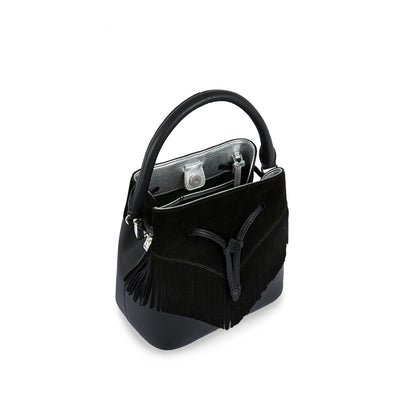ANY DI BucketBag Mini Fringes Black Designer Handbag