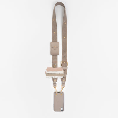 ANY DI Leather Strap Set Taupe Accessories